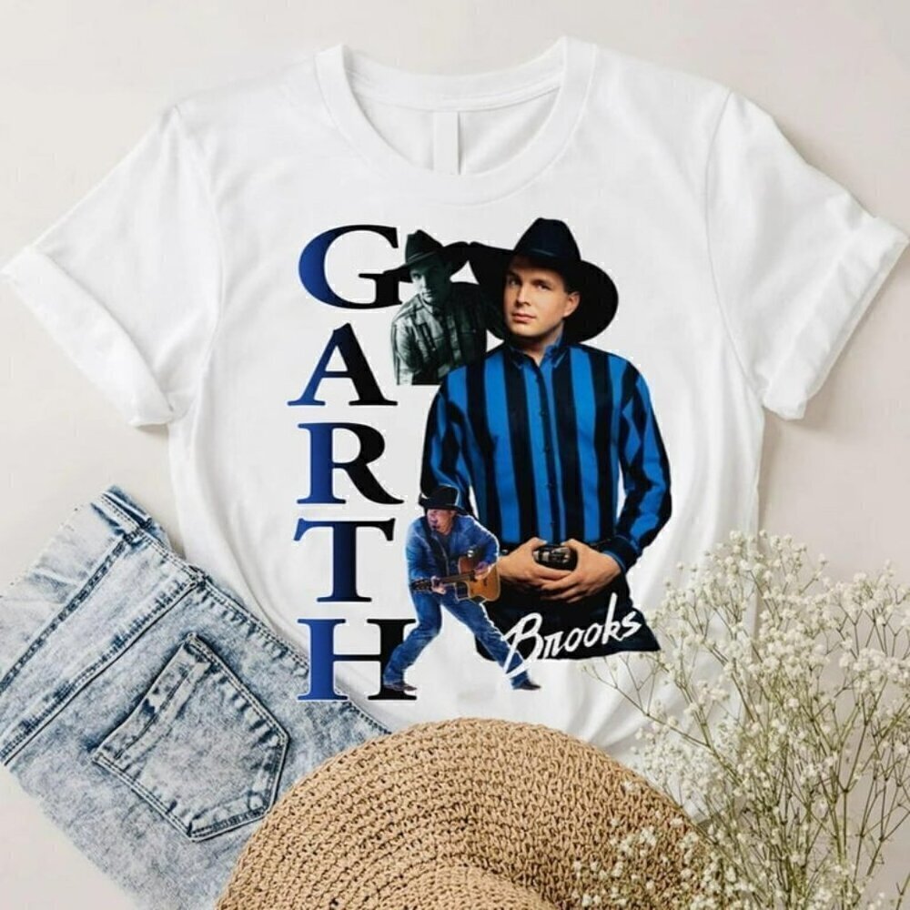 Garth Brooks 90s Bootleg Country Music Fan Retro Unisex Graphic T-Shirt